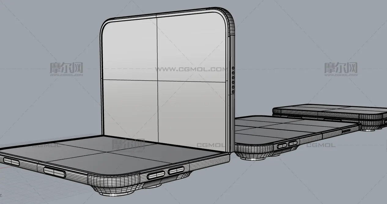 iPhone 18 Fold/iPhone 18 Ultra手机外观rhino模型