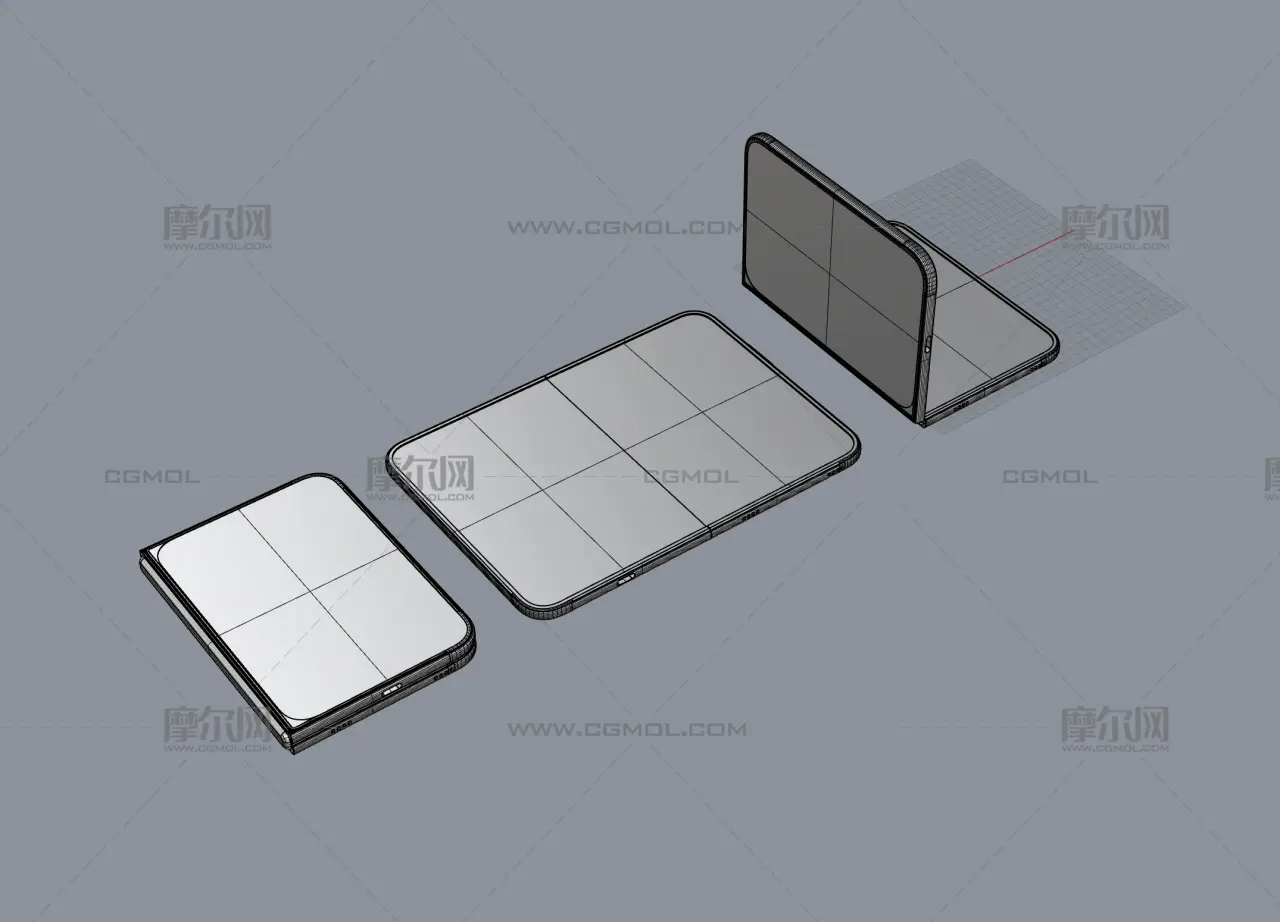 iPhone 18 Fold/iPhone 18 Ultra手机外观rhino模型