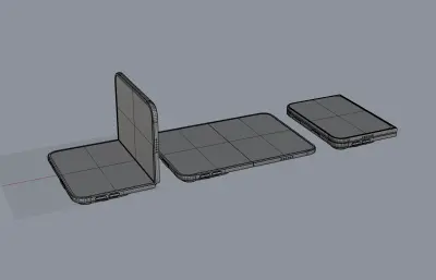 iPhone 18 Fold/iPhone 18 Ultra手机外观rhino模型