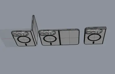iPhone 18 Fold/iPhone 18 Ultra手机外观rhino模型
