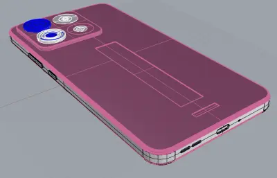 Motorola Edge 70 Max/Lenovo Legion Y70(2026)手机外观rhino模型