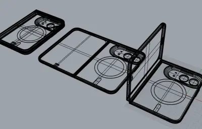iPhone 18 Fold/iPhone 18 Ultra手机外观rhino模型
