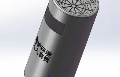 不锈钢圆柱垃圾桶