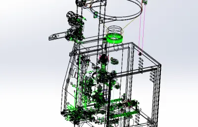 袋装小颗粒包装机solidworks模型