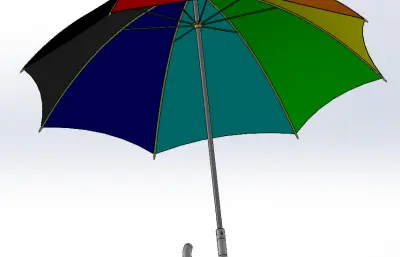 伞模型-雨伞10