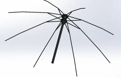 伞模型-伞骨架4