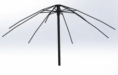 伞模型-伞骨架4