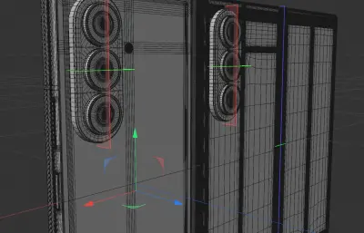 三星Galaxy Z Fold8 Ultra手机外观c4d,keyshot模型