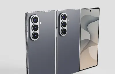 三星Galaxy Z Fold8 Ultra手机外观c4d,keyshot模型