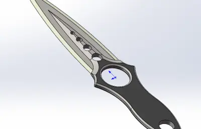 骷髅匕首solidworks模型