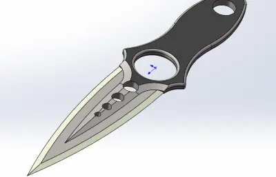 骷髅匕首solidworks模型