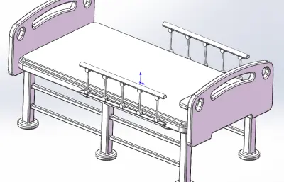 医疗床solidworks模型