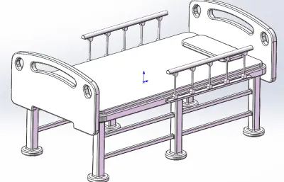 医疗床solidworks模型