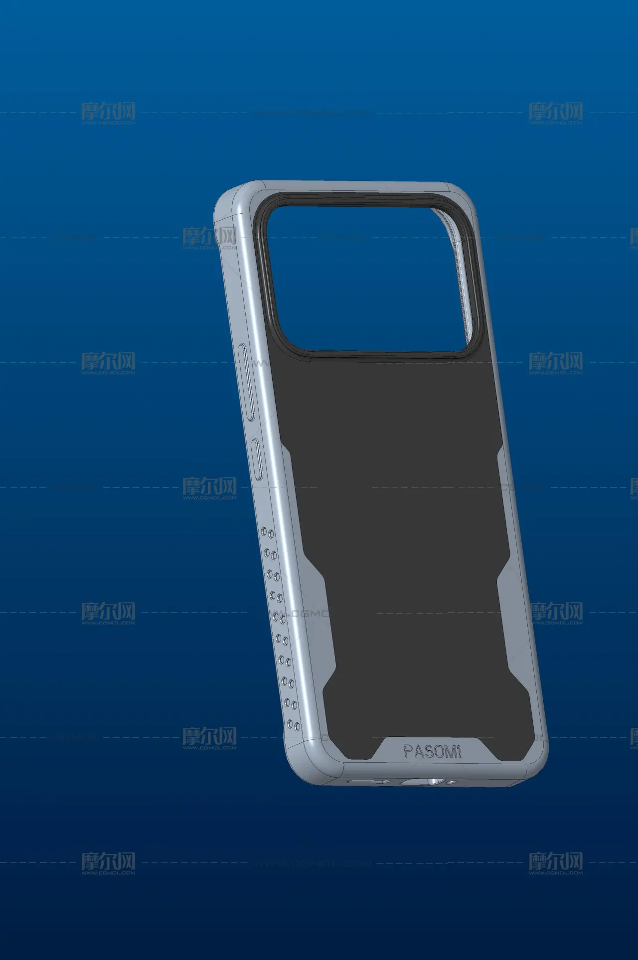 红米k90pm手机壳,拼色TPU套啤PC手机壳,保护壳stp模型