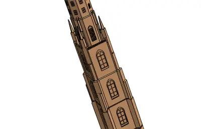 Tower尖塔拼装结构模型