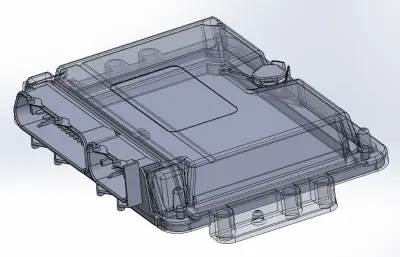 汽车VCU控制器外壳模型