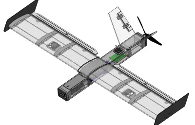 固定翼无人机solidworks模型