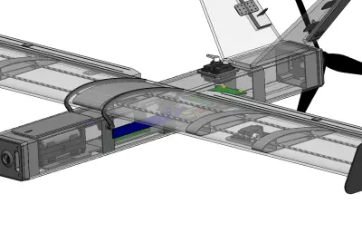 固定翼无人机solidworks模型