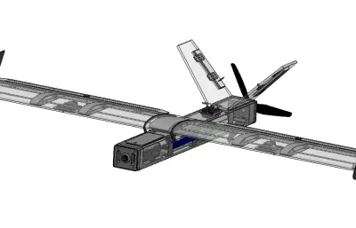 固定翼无人机solidworks模型