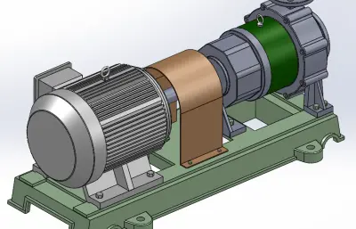 衬里氟塑料合金磁力泵CQB50-32-200FA