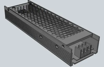 明伟电源HSP-200-3D外壳stp模型