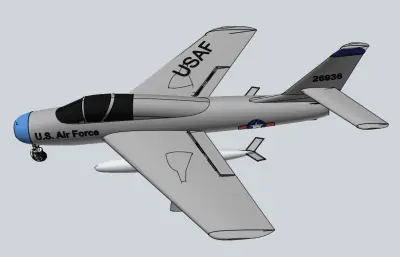F-84F后掠翼涡轮喷气式飞机
