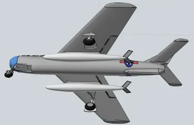 F-84F后掠翼涡轮喷气式飞机