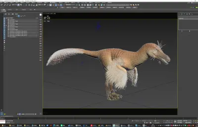 蒙古迅猛龙,蒙古伶盗龙3dmax模型