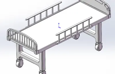 医院病床solidworks模型