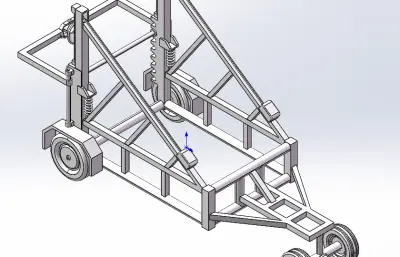 电缆放线车solidworks模型