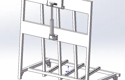 玻璃存放架solidworks模型