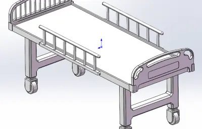 医院病床solidworks模型