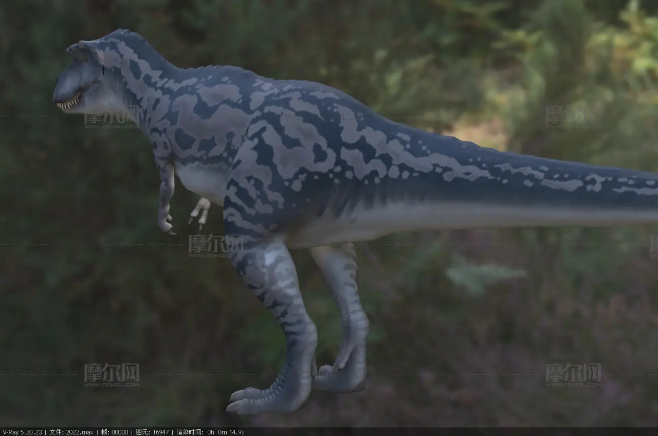 艾伯塔龙,恐龙3dmax模型
