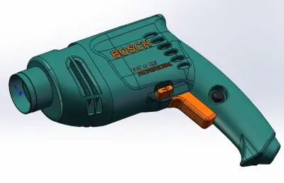 手电钻外壳solidworks模型