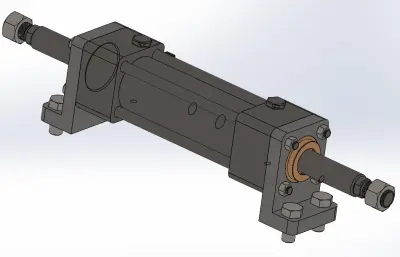 双作用式双杆液压缸