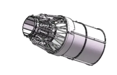 矢量推进推力发动机喷体solidworks模型