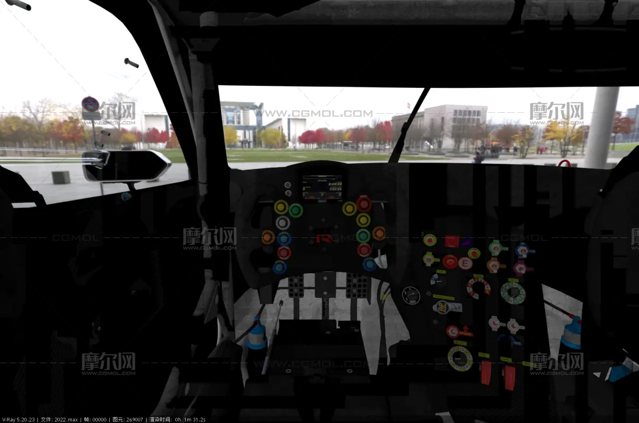 日产GTR赛车3dmax模型