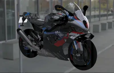 宝马M1000RR摩托车3dmax模型
