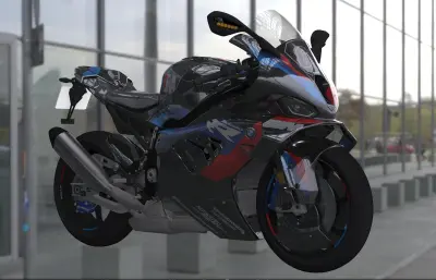 宝马M1000RR摩托车3dmax模型