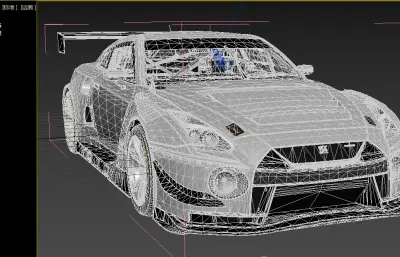 日产GTR赛车3dmax模型
