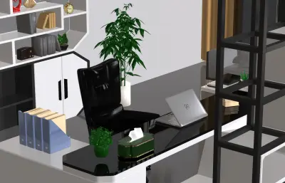 办公室,办公场景建模渲染