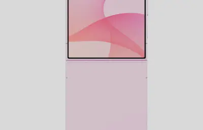 三星Galaxy Z Flip8手机外观keyshot,c4d模型