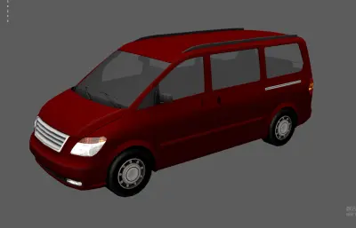 面包车 商务车 mpv 红色汽车