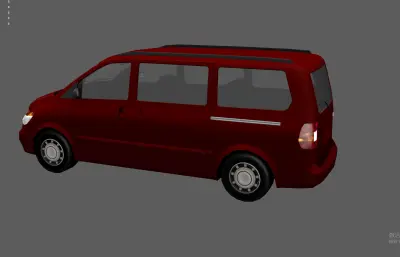 面包车 商务车 mpv 红色汽车