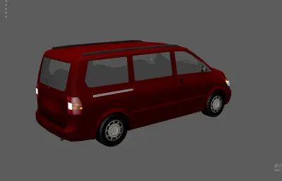 面包车 商务车 mpv 红色汽车