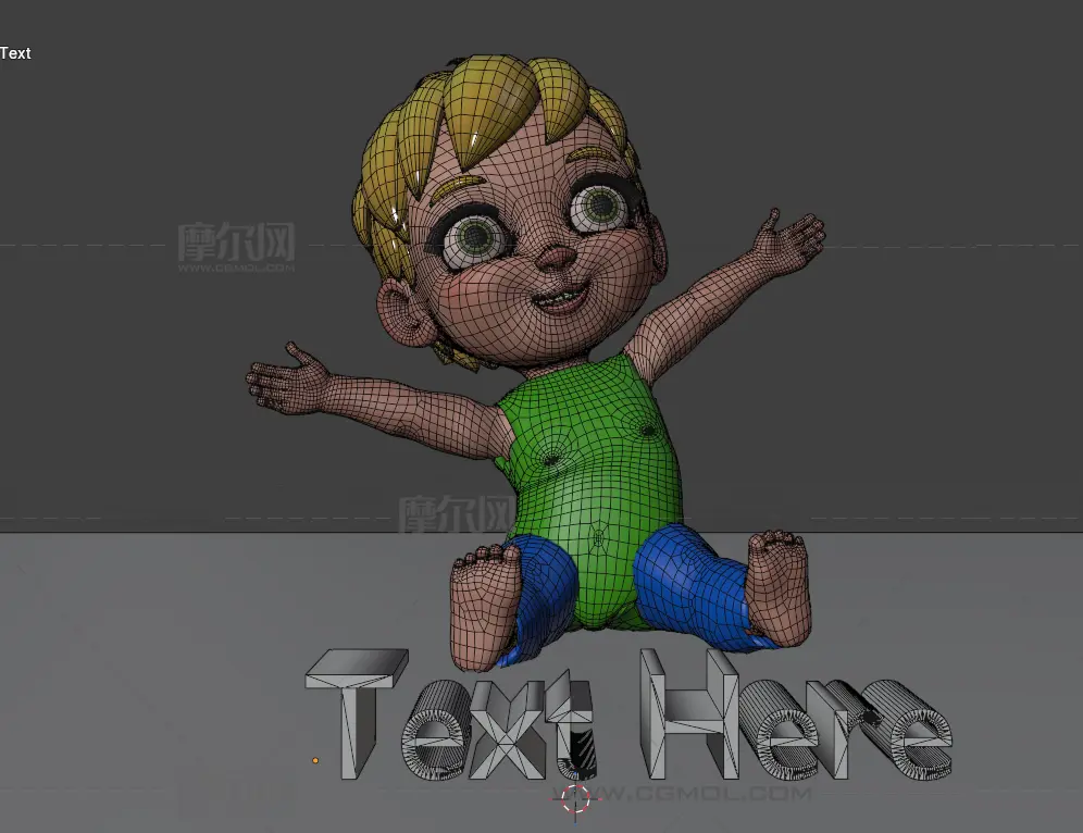 用于Blender 3D 的 Vithino 自定义文本