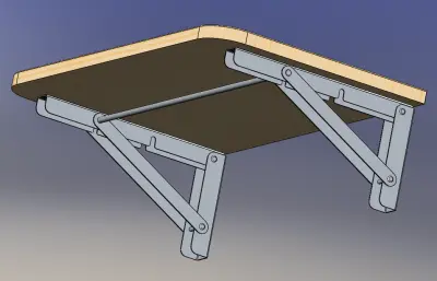 可折叠隔板托架