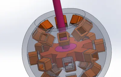 球形电机建模