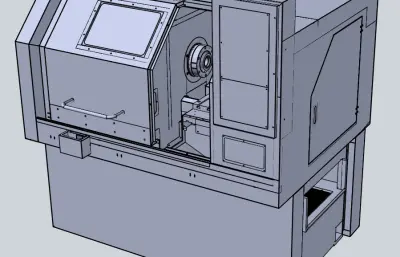 小车床STEP模型