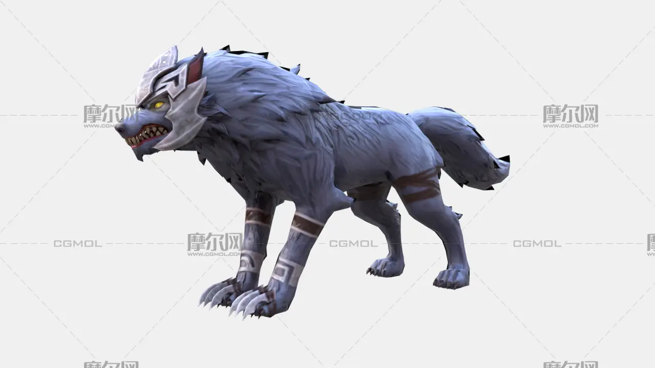 恶狼 游戏怪物 狼坐骑 手绘狼妖
